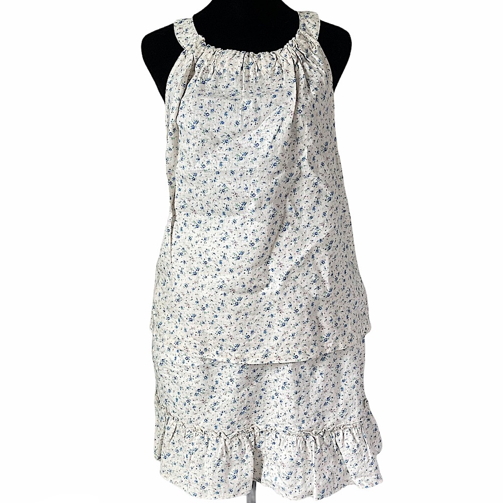 NEW Rachel Zoe Linen Ruffle Skirt & Top Set